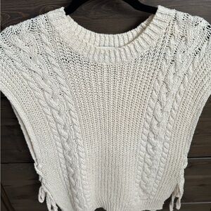 Oui cotton sweater vest